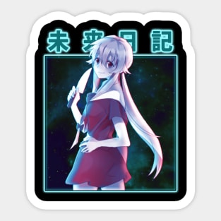 Yuno Gasai Obsession And Power Sticker